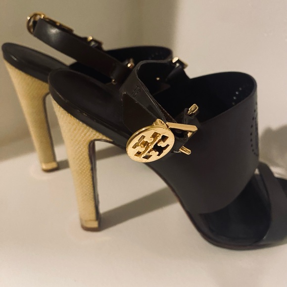 Tory Burch Open Toe Sandal Heels - Picture 5 of 9